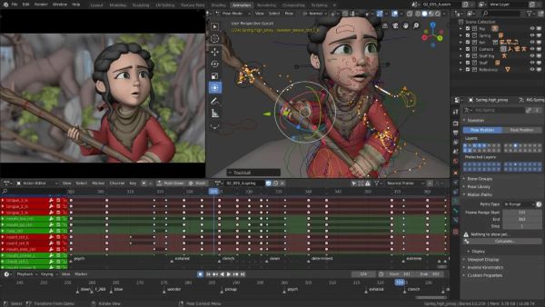 Animation với kỹ thuật tạo chuyển động mượt mà từ những khung hình liên tiếp
