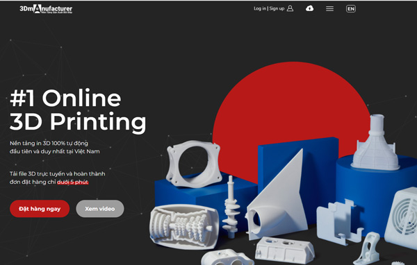 3Dmanufacturer cung cấp dịch vụ in 3D tự động cho mọi cá nhân, doanh nghiệp