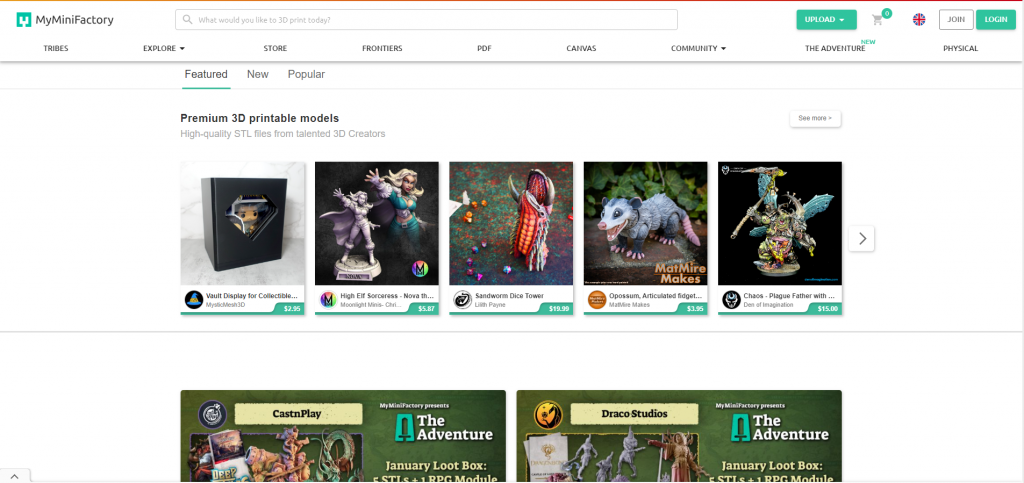 Website lay file in 3D uy tin - Myminifactory.com