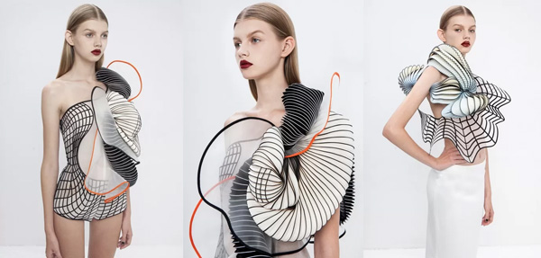 3D printing technology can also be applied in fashion design