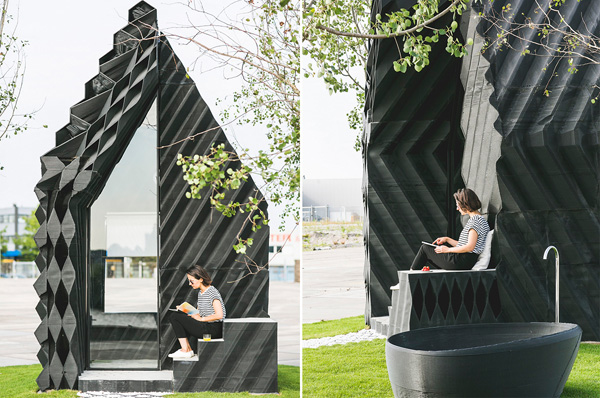 The architectural project by DUS Architects in Amsterdam was built using 3D printing