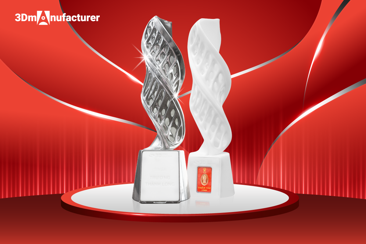 Cúp độc bản tri ân nhân viên của 3Dmanufacturer