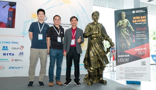 Tượng Hưng Đạo Đại Vương cao 1,86 mét được in 3D tại 3Dmanufacturer