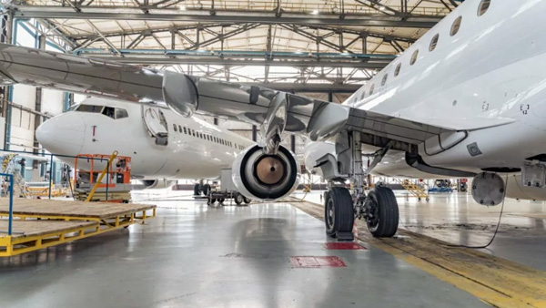 CNC machining is applied in the production of aircraft components