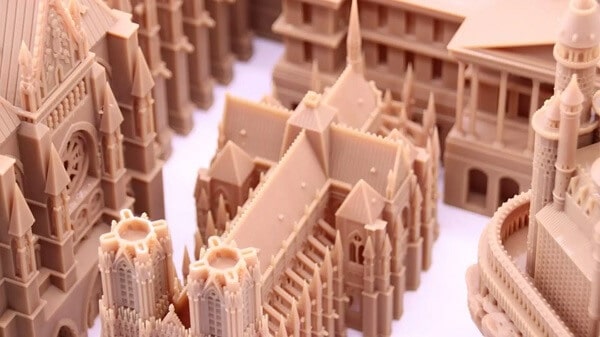 Thành phẩm in 3D mô hình kiến trúc có độ chính xác, bền bỉ, tính tinh xảo, thẩm mỹ cao